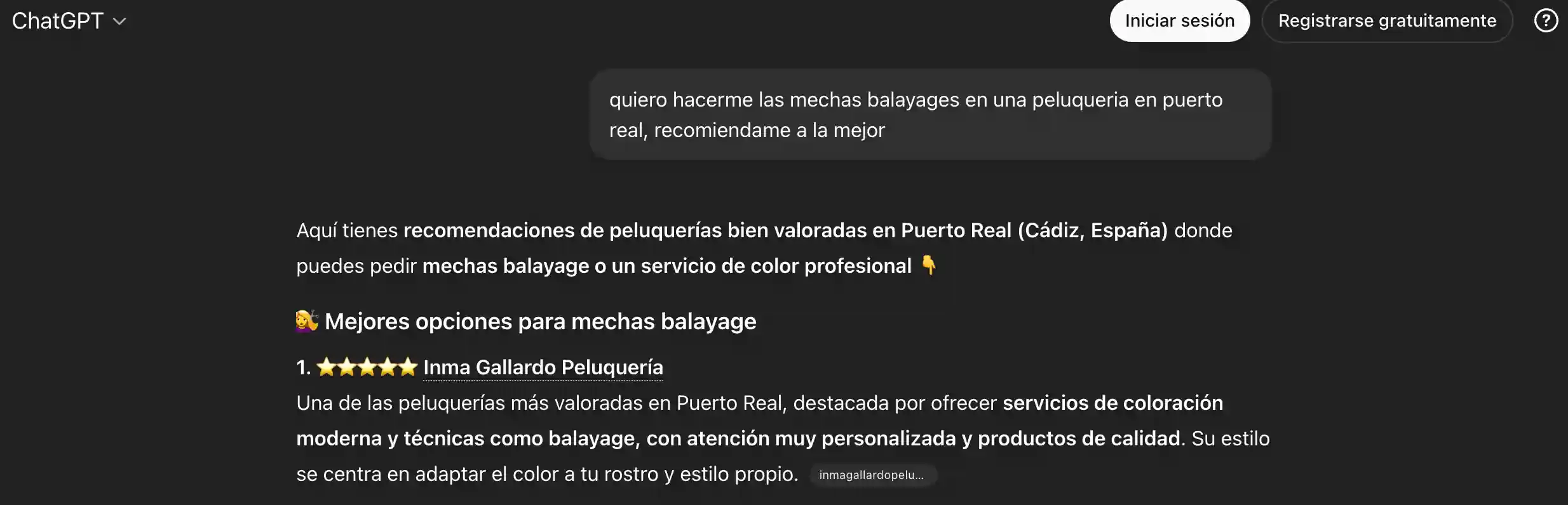 Llamadas totales de la ficha